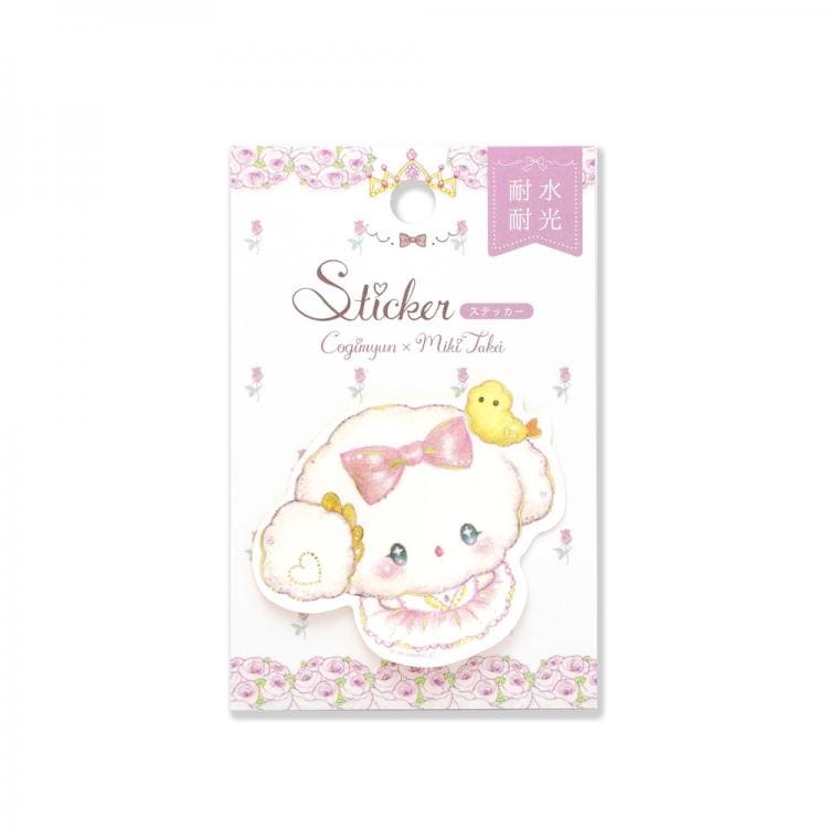 サンリオキャラクターズ×たけいみき ステッカー こぎみゅん キューティ 金箔加工 耐水耐光 オシャレ かわいい 雑貨 グッズ 描き下ろし 限定 クローズ・ピン