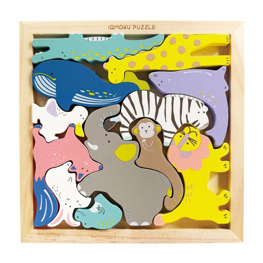 デビカ イクモク 木製知育パズル バランスパズル どうぶつ 知育玩具 プレゼント クリスマス