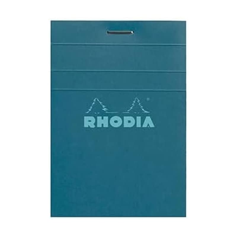 ロディア RHODIA MEMO メモ帳 ブロックロディア カラーズ ターコイズ 5mm方眼 撥水カバー ミシン目入 A7 No.11 74×105mm ターコイズ 限定 プレゼント オシャレ