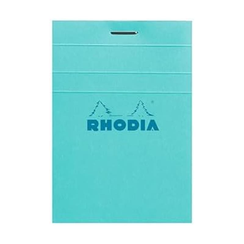 ロディア RHODIA MEMO メモ帳 ブロックロディア カラーズ ブルー 5mm方眼 撥水カバー ミシン目入 A7 No.11 74×105mm ターコイズ 限定 プレゼント オシャレ