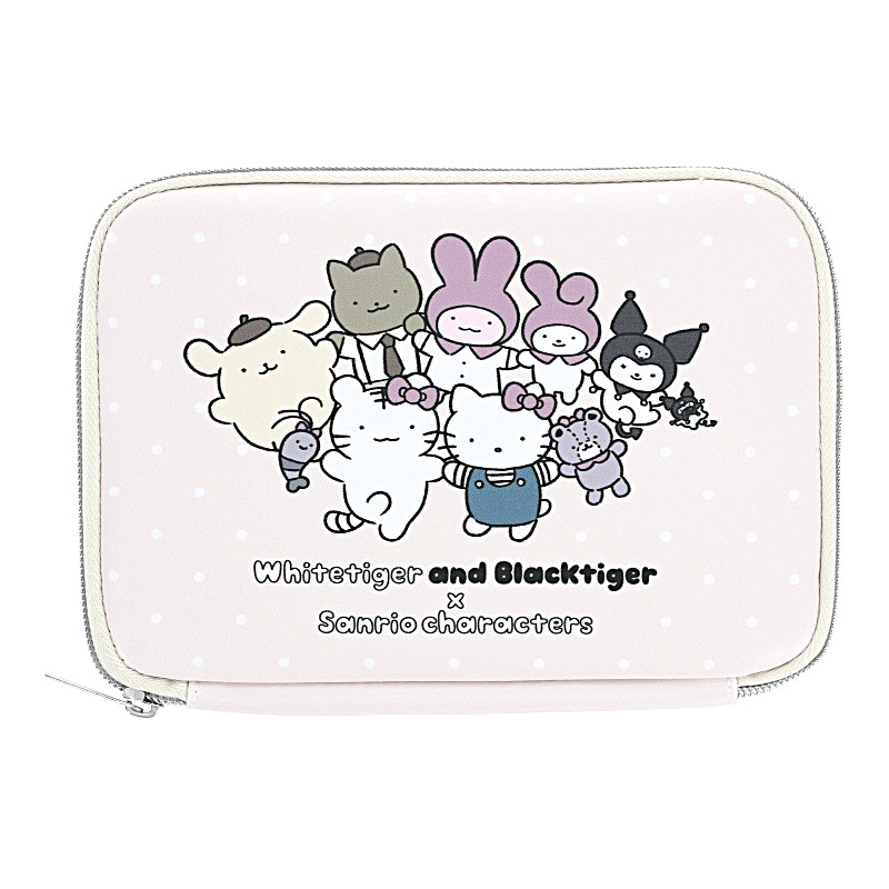 サンスター文具 お薬ポーチ ホワイトタイガーとブラックタイガー×サンリオキャラクターズ BE コラボ かわいい 女子文具