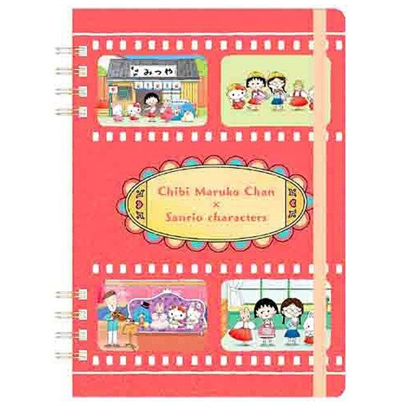 サンスター文具 Wリングノート B6 ちびまる子ちゃん×サンリオキャラクターズ コラボ かわいい 女子文具