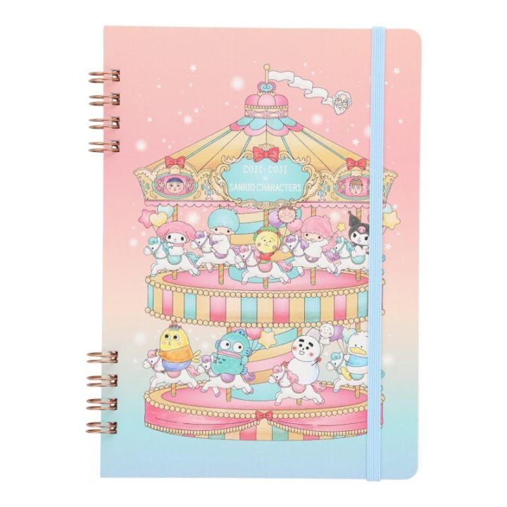 サンスター文具 Wリングノート B6 コジコジ×サンリオキャラクターズ コラボ かわいい 女子文具