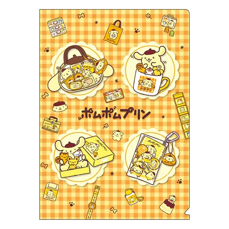 ショウワノート A5 クリアファイル ポムポムプリン かわいい 女子文具 限定 プレゼント