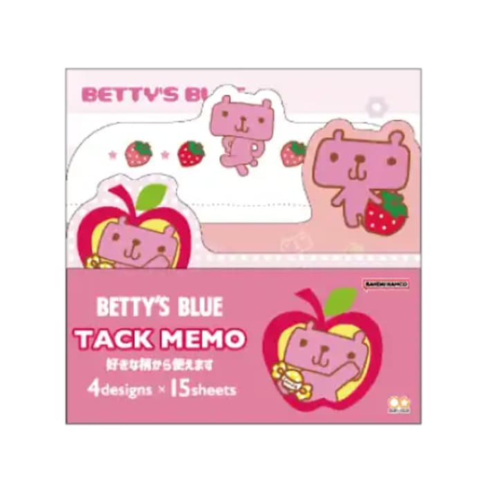 サンスター文具 ダイカットブロック付箋 BETTY'S BLUE ピンク 60枚 平成レトロ かわいい プレゼント
