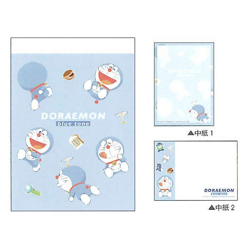 カミオジャパン ドラえもん ミニメモ blue tone コレクション I'm DORAEMON 2柄 プレゼント グッズ メモ帳 プチギフト お礼 20冊までメール便対応 文具 大人かわいい