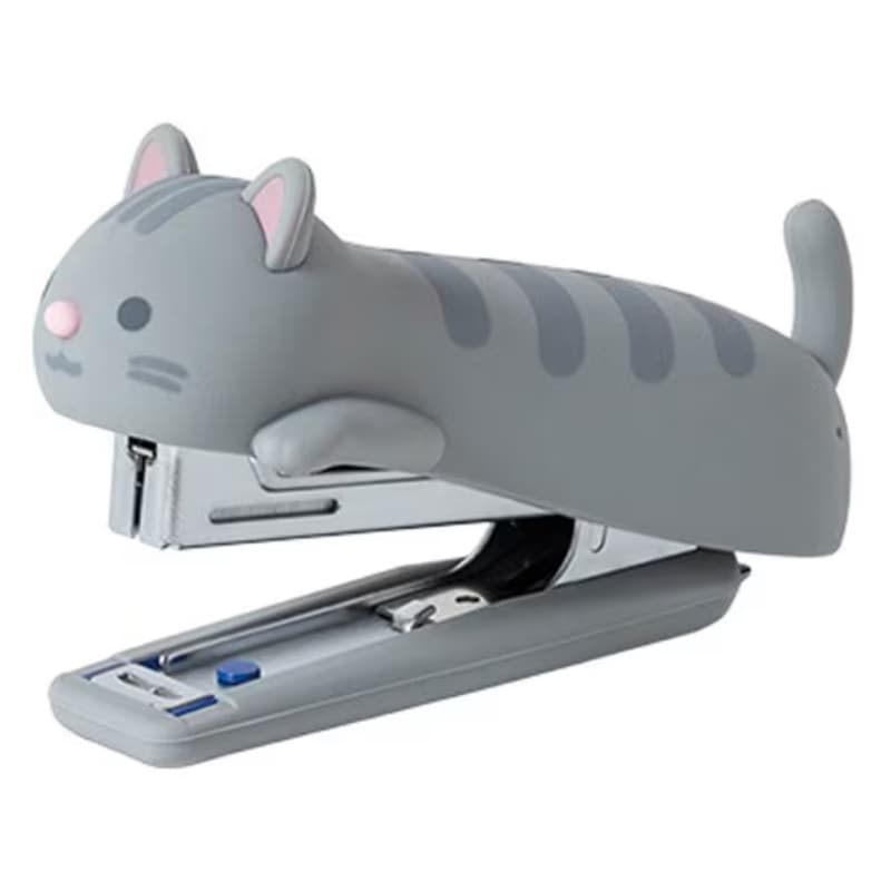 マックス ホッチキス シリコンねこホッチキス サバトラ HD-10NX/S 限定 グッズ ステープラー