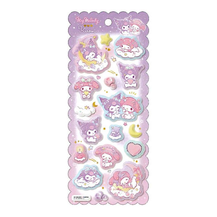 カミオジャパン もちもちマシュマロシール マイメロディ・クロミ 立体シール ぷっくりシール コレクション デコレーション オシャレ