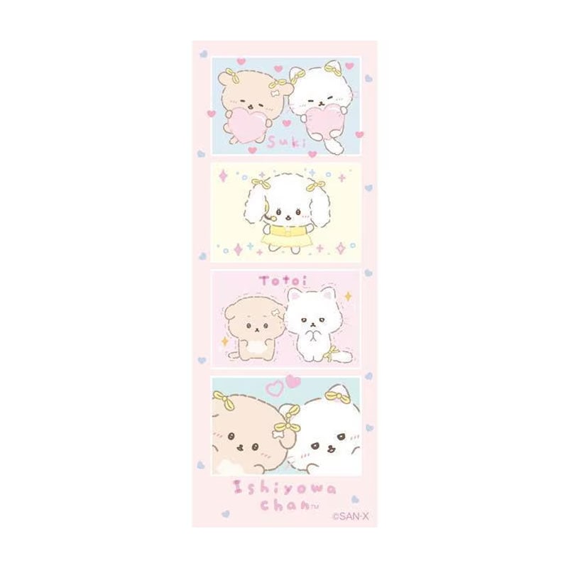 サンエックス いしよわちゃん 推しだいすき いしよわな日々4カットステッカー 限定 かわいい プレゼント