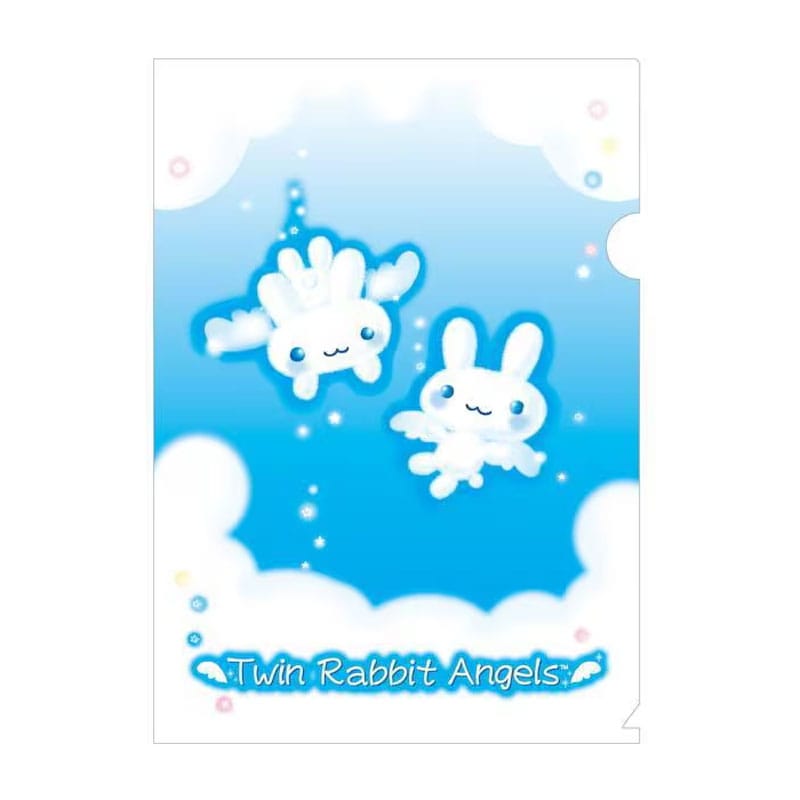 サンエックスユニバース クリアホルダーセット ツインラビットエンジェル A4 限定 かわいい プレゼント