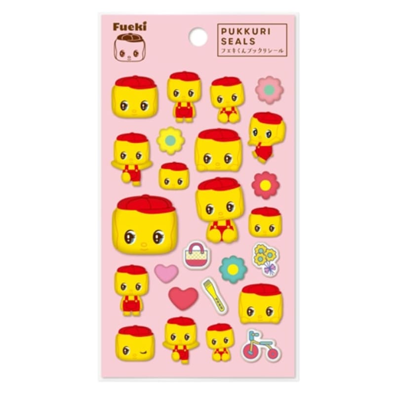 フエキくん ぷっくりシール 立体シール レトロ シール活 かわいい コレクション デコレーション オシャレ 限定