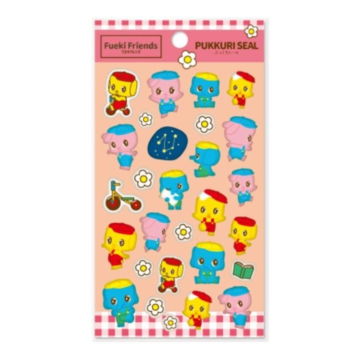 フエキフレンズ ぷっくりシール 立体シール レトロ シール活 かわいい コレクション デコレーション オシャレ 限定