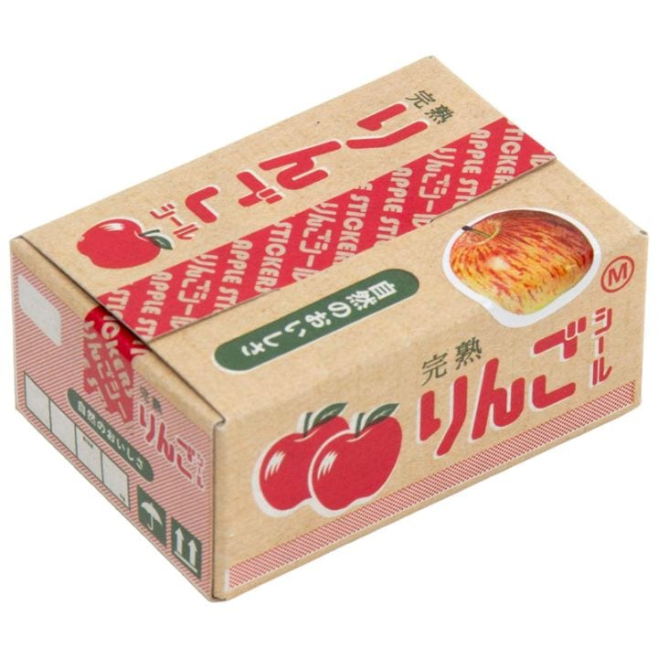 グリーティングライフ ハコシール りんご 40枚 かわいい プレゼント デコレーション 食品雑貨