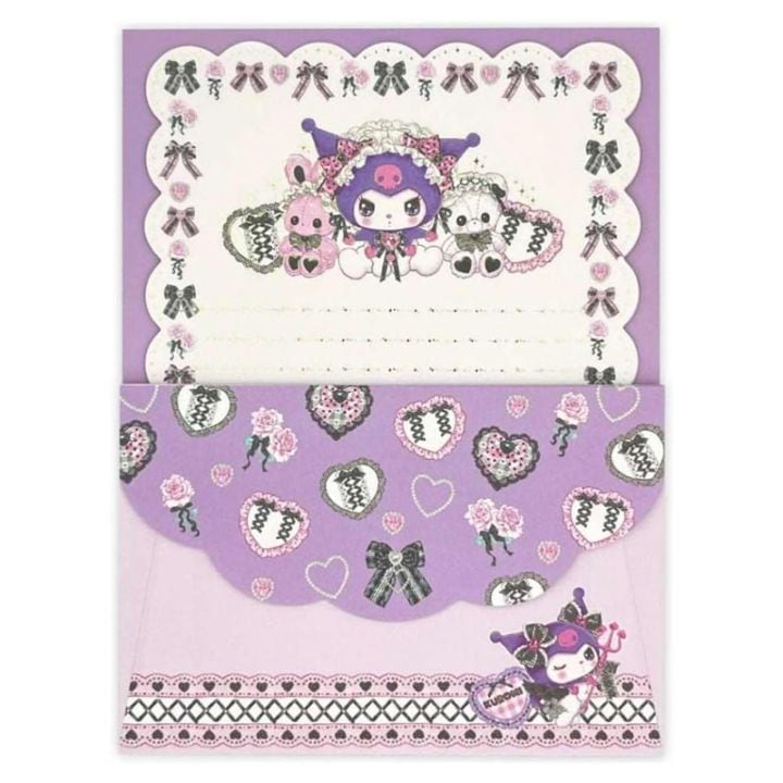 レターセット サンリオキャラクターズ×飴ノ森ふみか クロミ かわいい プレゼント ギフト 限定 クローズピン