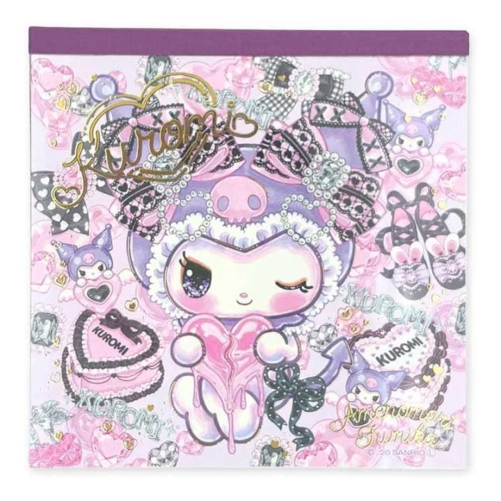 メモパッド サンリオキャラクターズ×飴ノ森ふみか クロミ 100枚 かわいい プレゼント ギフト 限定 クローズピン