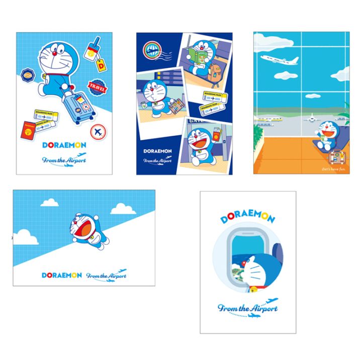ポストカードセット ドラえもん From the Airport ショウワノート 5枚入り 限定 かわいい プレゼント