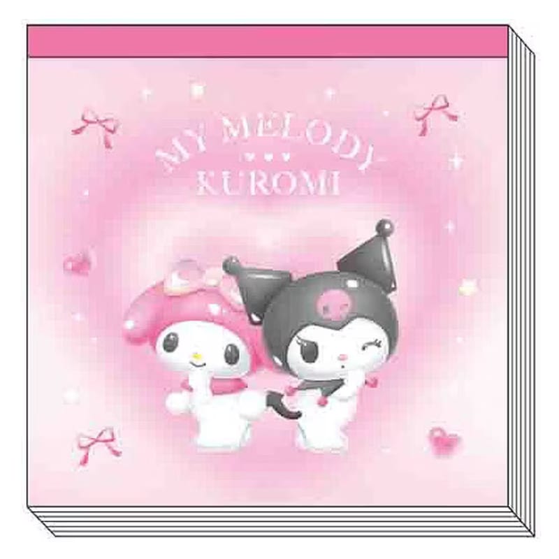 サンスター文具 マイメロディ＆クロミ スクエアメモ ドリーム 4柄 100枚 アニバーサリー かわいい 女子文具 限定 グッズ