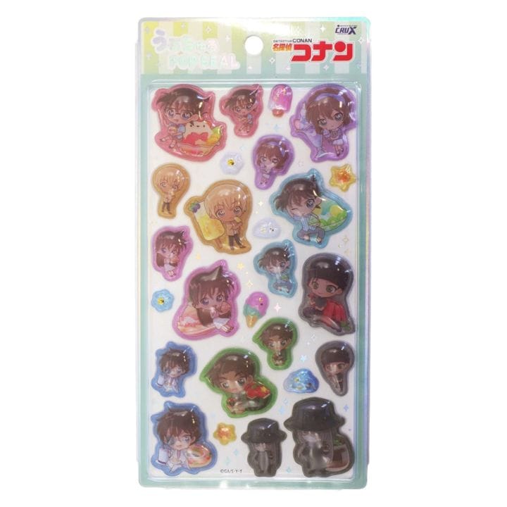 名探偵コナン うるちゅるポップシール きゃらペコ/夏 ぷっくりシール 立体シール 限定 かわいい プレゼント デコレーション クラックス