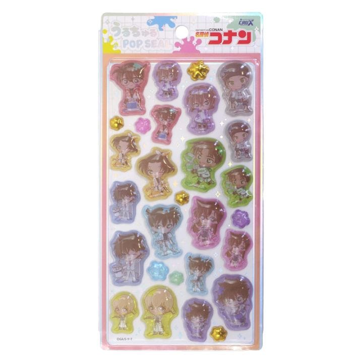 名探偵コナン うるちゅるポップシール ペンキ ぷっくりシール 立体シール 限定 かわいい プレゼント デコレーション クラックス