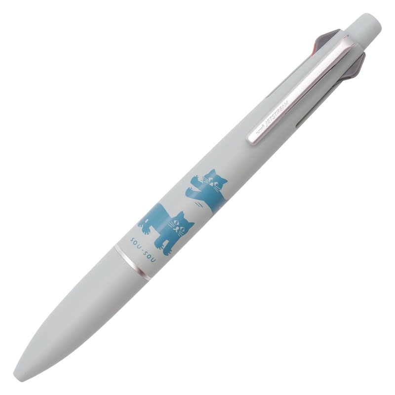 三菱鉛筆 SOU・SOU ジェットストリーム 4&1 Lite touch ink ねこ 0.5 大人気 多機能 ボールペン コラボ 限定 グッズ プレゼント 日本製