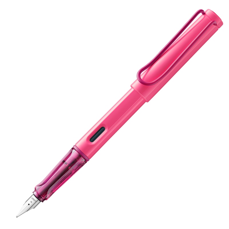 LAMY Safari LINE FRIENDS 万年筆　字幅EF LAMY サファリ 万年筆 ネオンピンク ピンククリップ 細字 F 2026 限定
