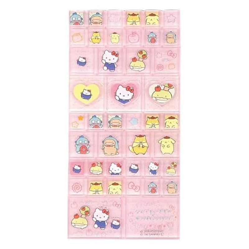 タイルシール なんでもいきもの×サンリオキャラクターズ ピンク レトロ かわいい プレゼント デコレーション コレクション NIC