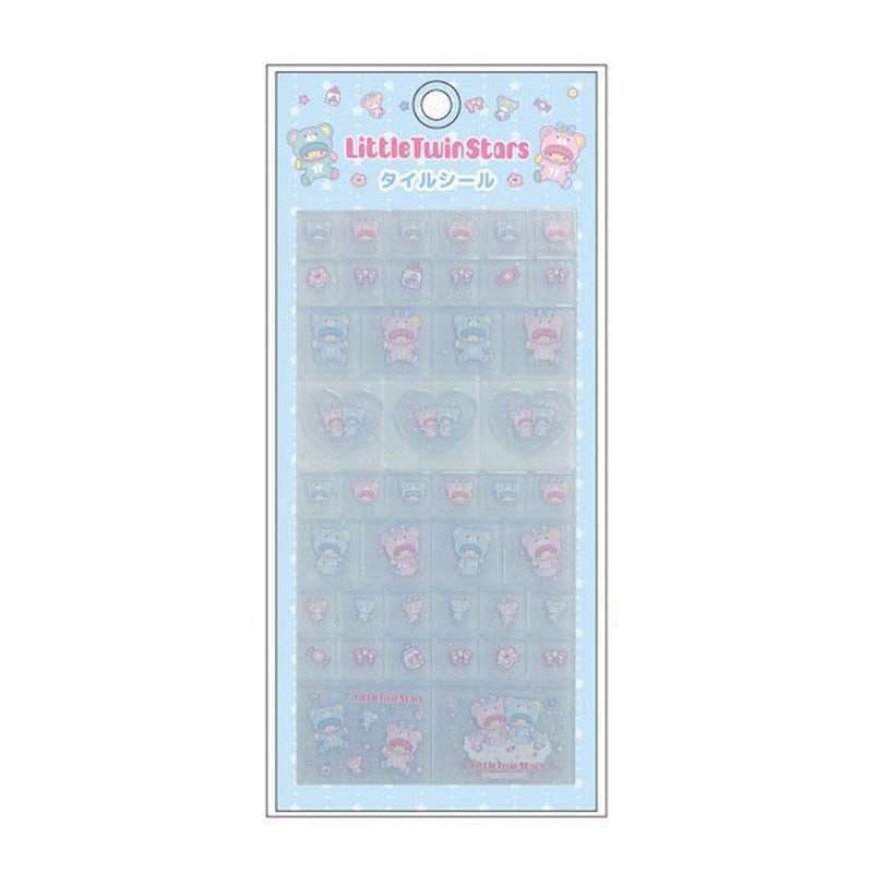 タイルシール リトルツインスターズ パフポフ レトロ かわいい プレゼント デコレーション コレクション NIC