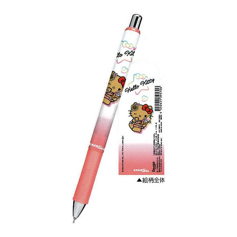 激レア　かつみ　さゆり　ハローキティ　コラボ　キティ　ボールペン クラックス エナージェル ゲルインキボールペン 0.5mm ハローキティ