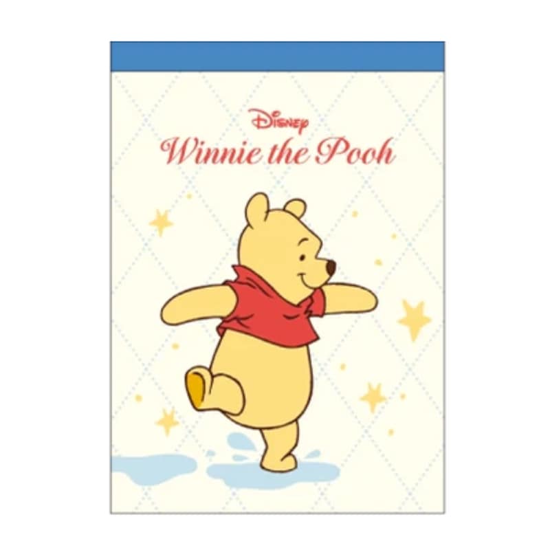 メモ B7 Winnie the Pooh 10 くまのプーさん イエロー 80枚
