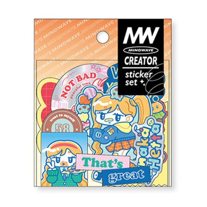 マインドウエイブ クリエイターステッカー pop フレークシール 20枚