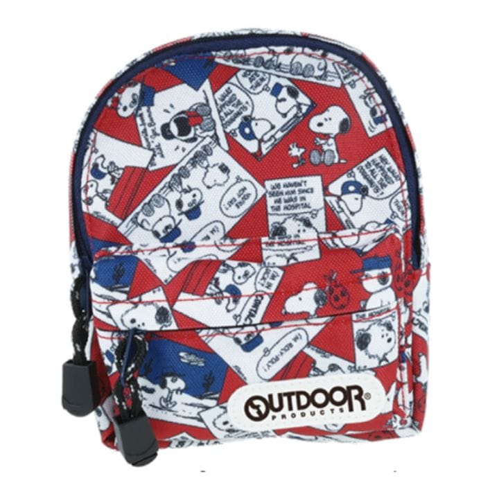 ペンケース BACKPACK スヌーピー・コミック OUTDOOR PRODUCTS ペンポーチ ミニリュック 小物入れ オシャレ プレゼント 限定コラボ サンスター文具