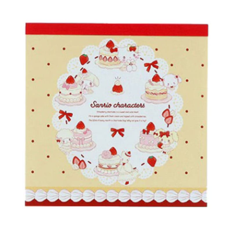 サンスター文具 Sweet Cakes Collection スクエアメモ ストロベリーショートケーキ 80枚 サンリオキャラクターズ かわいい 女子文具 限定 グッズ