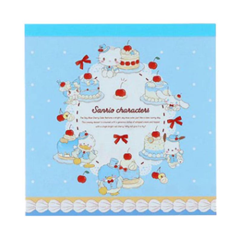 サンスター文具 Sweet Cakes Collection スクエアメモ スカイブルーチェリーケーキ 80枚 サンリオキャラクターズ かわいい 女子文具 限定 グッズ