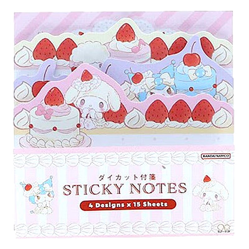 サンスター文具 Sweet Cakes Collection ダイカットブロック付箋 ピンク 60枚 サンリオキャラクターズ かわいい 女子文具 限定 グッズ