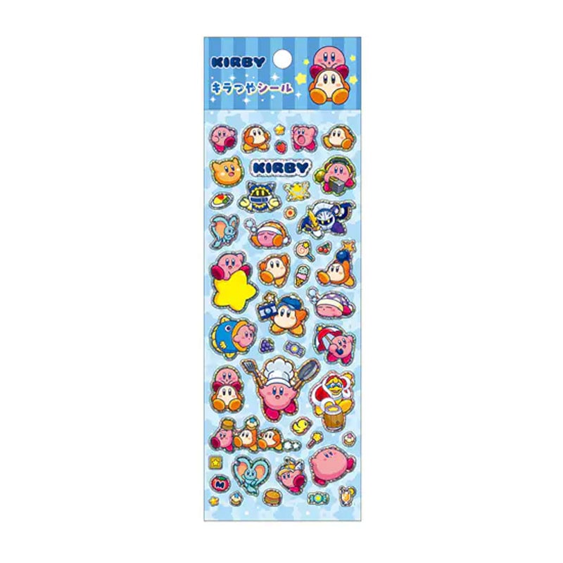 キラつやシール 星のカービィ ホログラム箔押し ぷっくりシール デコレーション 立体シール かわいい 女子文具 限定 グッズ ショウワノート