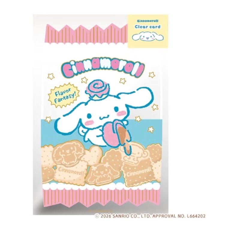 箔押しクリアカード サンリオキャラクターズ おやつパーティー シナモロール コラボ 雑貨 グッズ 描き下ろし 限定 古川紙工
