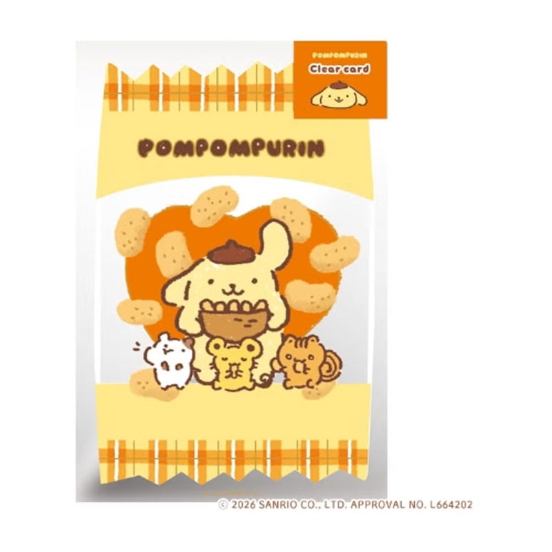 箔押しクリアカード サンリオキャラクターズ おやつパーティー