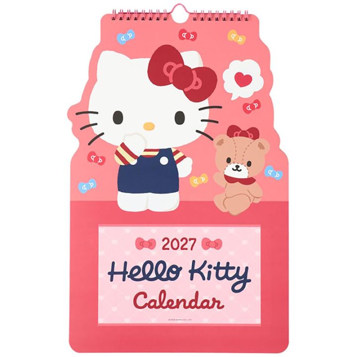 サンリオ 2027年 キャラクター形カレンダー ハローキティ 壁掛けタイプ 書き込みスペース有 スケジュール管理 インテリア