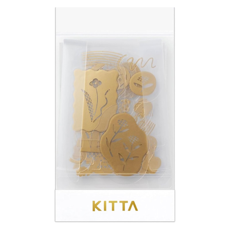 キングジム マスキングテープ KITTA キッタ 転写シール フレーク ハナウタ コレクション デコレーション ラッピング オシャレ