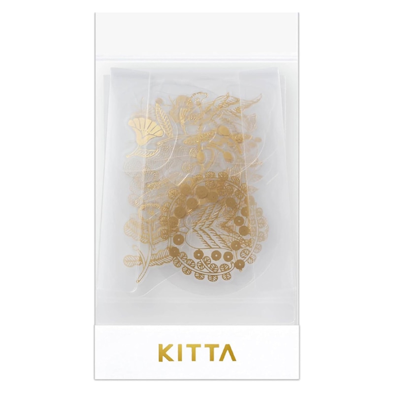 キングジム マスキングテープ KITTA キッタ 転写シール フレーク カガヤキ コレクション デコレーション ラッピング オシャレ