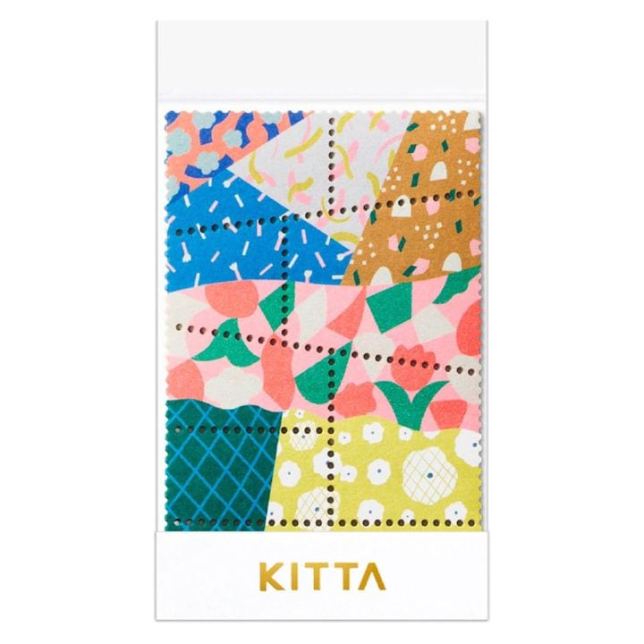 キングジム マスキングテープ KITTA SPECIAL パッチワーク 切手風 コレクション デコレーション ラッピング オシャレ