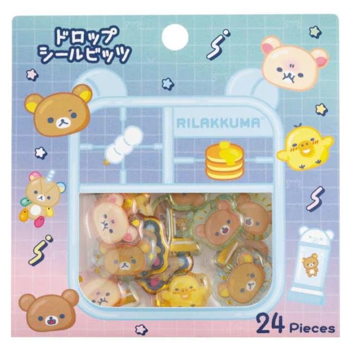 サンエックス リラックマ リラックマラボ ドロップシールビッツ デコレーション ぷっくりシール 限定 かわいい プレゼント
