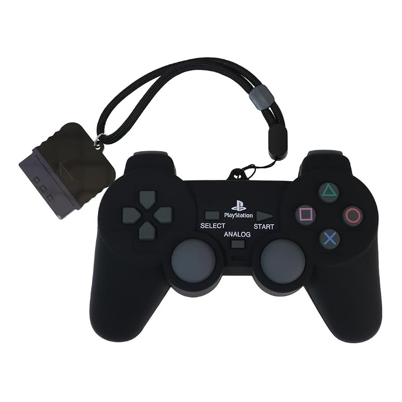 funbox PlayStation シリコーンポーチ DUALSHOCK ブラック コントローラー レトロ 小物入れ 懐かしい プレゼント オシャレ