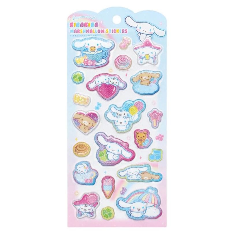 ティーズファクトリー サンリオキャラクターズ キラキラマシュマロシール シナモロール/平成ファンシー ぷっくりシール デコシール 立体シール 3Dシール コレクション デコレーション オシャレ 限定