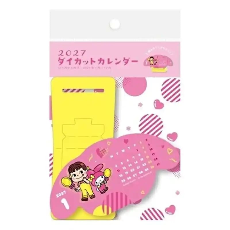 ダイカットカレンダー PEKO×MY MELODY サンリオキャラクターズ 2027年