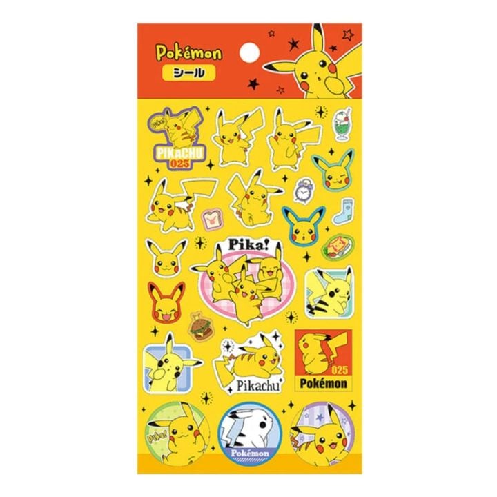 ポケットモンスター ピカチュウといっしょ シール D柄 不織布タイプショウワノート デコレーション プレゼント 限定品 かわいい