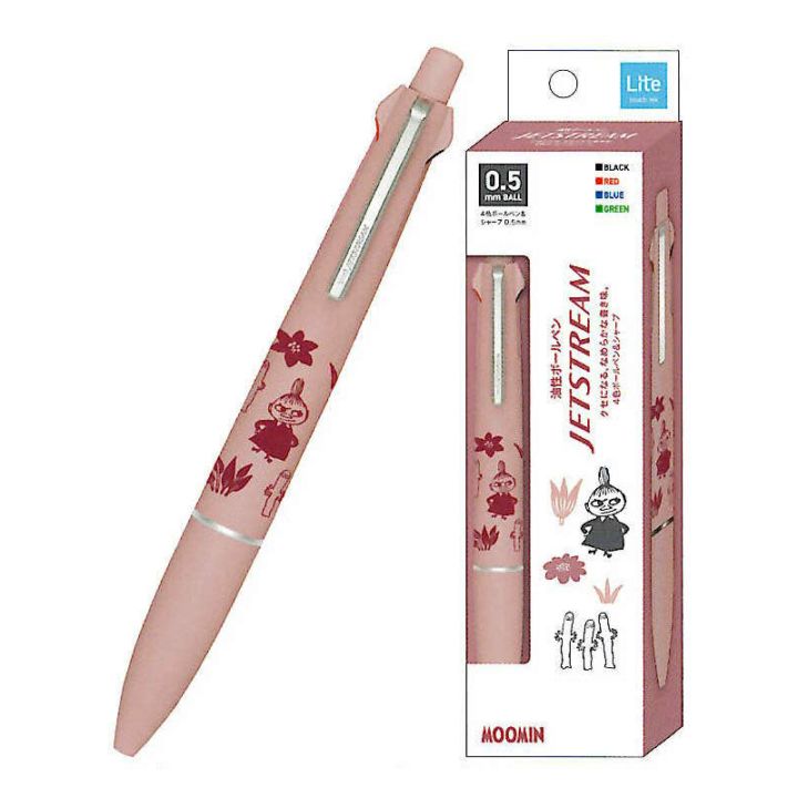 CM ジェットストリーム Lite touch ink 多機能ペン 4&1 0.5mm リトルミイ 油性 コラボ ボールペン かろやかな書き心地 ロングセラー 限定 三菱鉛筆 カミオジャパン