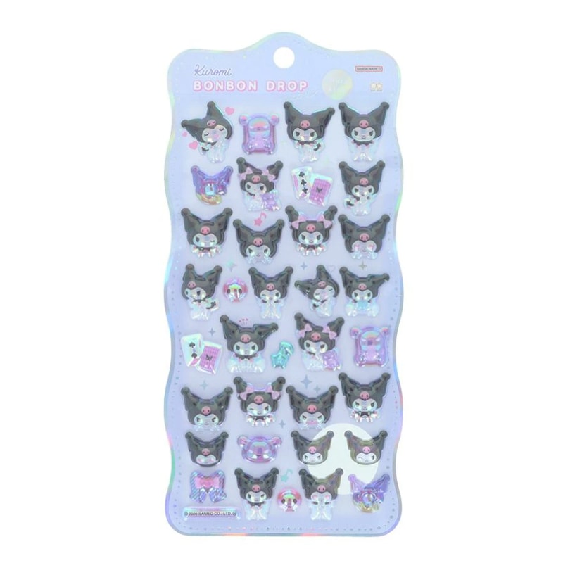 サンスター文具 ボンボンドロップシール churukira クロミ ぷっくりシール 立体シール 3Dシール 限定 かわいい プレゼント デコレーション