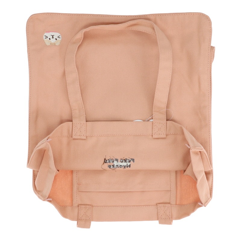 Fuku Fuku Nyanko カラフルトート ピンク 猫柄 ネコ柄 大容量 猫グッズ マチ付き かわいい プレゼント 雑貨