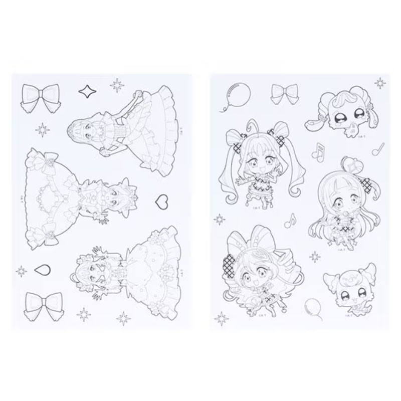 キミとアイドルプリキュア♪ ぬりえdeシール 女の子 キッズ プレゼント